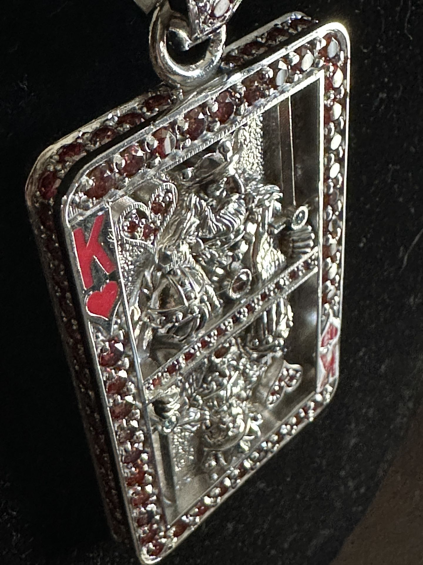 Kings Card Pendant 925 