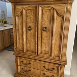 Walnut Dresser, Armoire, Or Chest Of Drawers