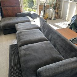 Gray Sectional Couch For Sale