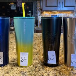 Starbucks METAL Tumblers 24oz (Set #9) **LIKE NEW**