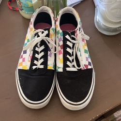 Vans Multi Colored Checkered Shoes