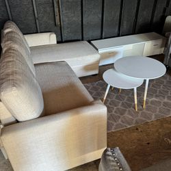 Sofa +tables + Rug + Tv Table 