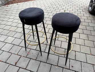 Bar stools, black, 4 total available