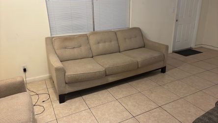Free sofa and loveseat.