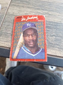 Bo Jackson Rare Baseball Card (Error no dot)