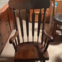 Antique Wooden Rocking Chair