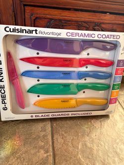 Cuisinart Advantage 6-Piece Ceramic Coated Knife Set new