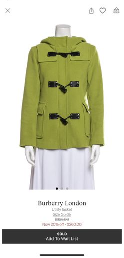 Authentic Burberry Women %100 Wool Jacket Purchased From THE REAL REAL
