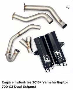 Dual Empire Exhaust Raptor 700