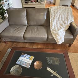 Couch 3 Cushion Leather