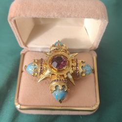  Turquoise   Brooch Pin .