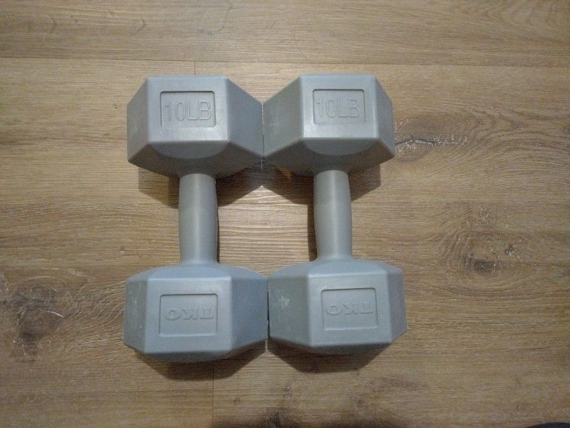 TKO 10 lb Dumbbell Set