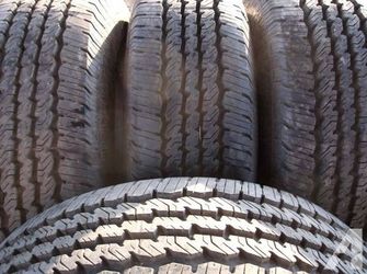 Five LT 275-70-18 Contintial Conti Trac TR Tires.
