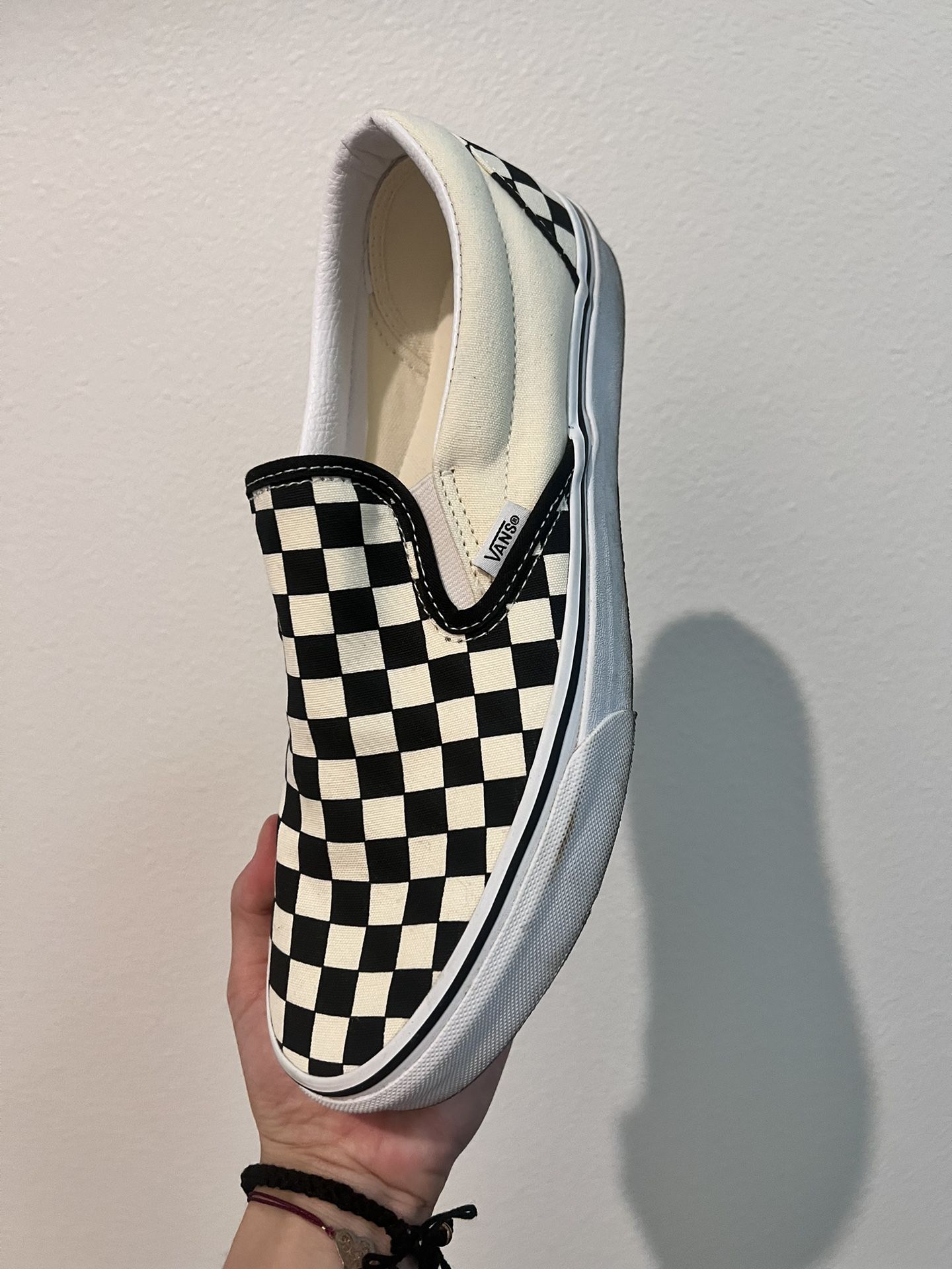 checkered Vans 