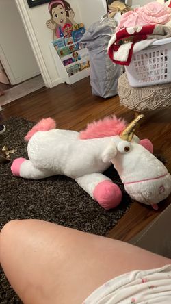 Giant stuffed animal unicorn