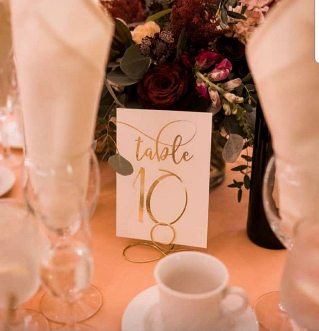 Event/Wedding Table Numbers