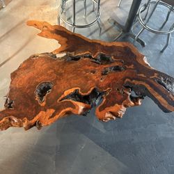 Live Edge Slab Coffee Table