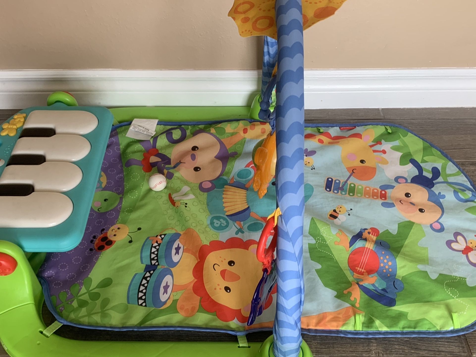 fisher-price kick and play piano gym