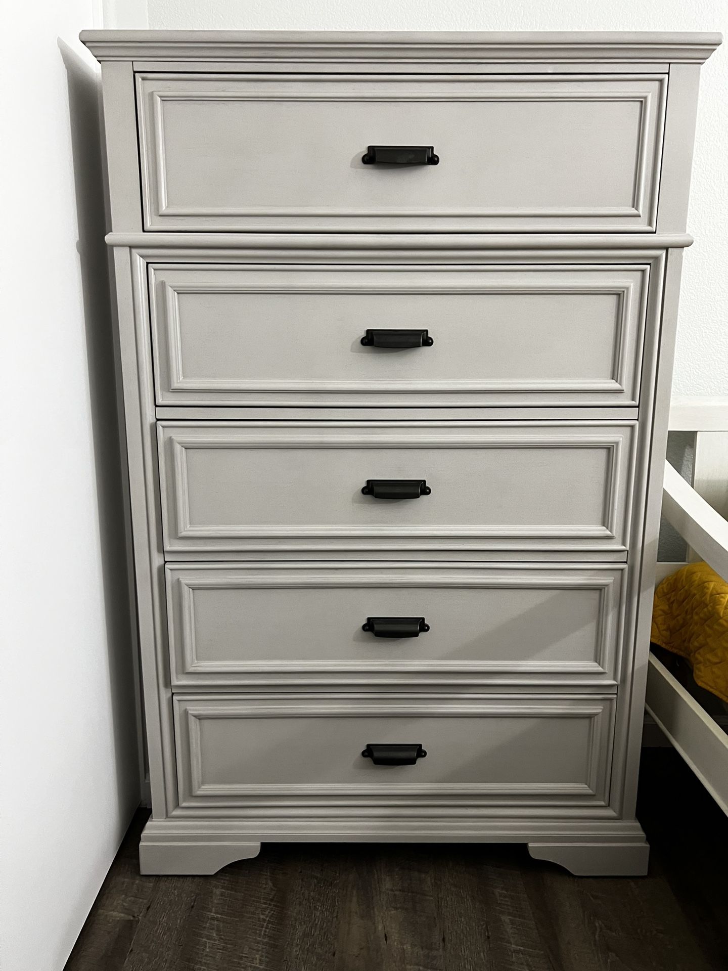 Tall Light Grey Dresser Like New Costco