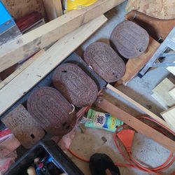 Old Cast Iron Water Meter Covers