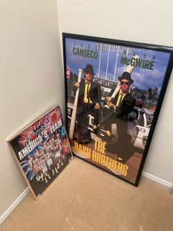 Vintage sports posters framed