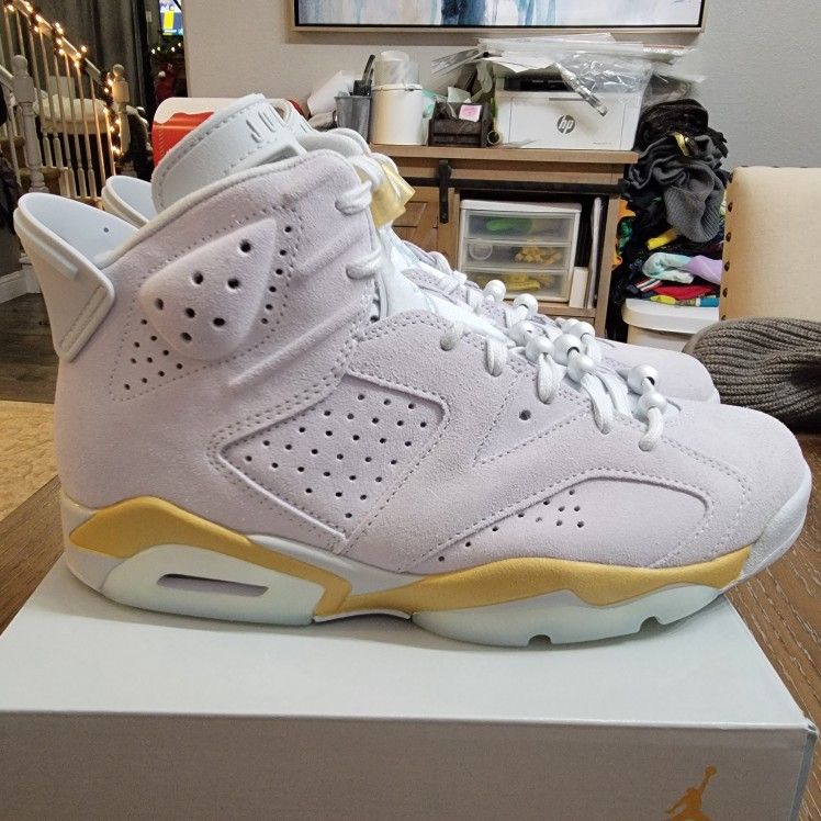 Air Jordan 6 Retro Craft Paris Olympics Pearl