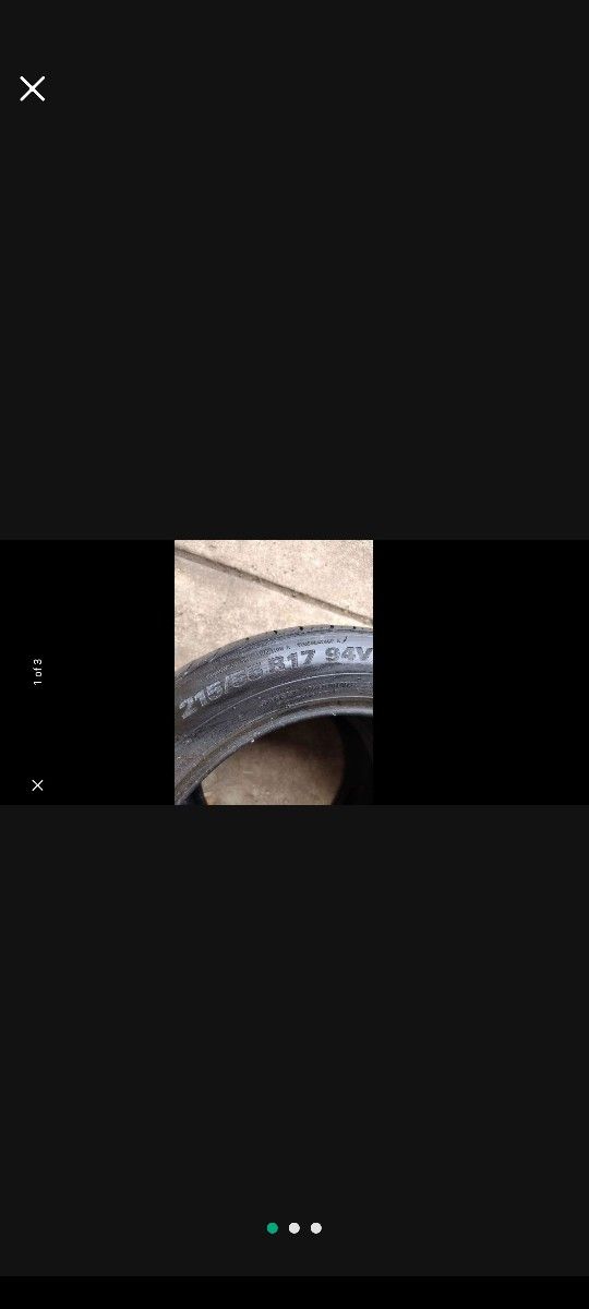 2 🆕 17 Size Car Tires 🆕. No Rims