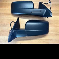 OEM 2013-2018 Dodge Ram 1(contact info removed) Power Heated both Side View Door Mirrors Black