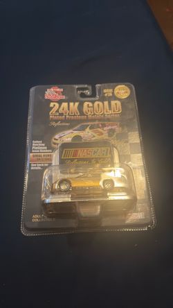 24k gold plated precious metal series nascar