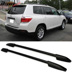 Fits 2008-2013 Toyota Highlander OE Style 2PCS Roof Rack Side Rail Cross Bar Luggage