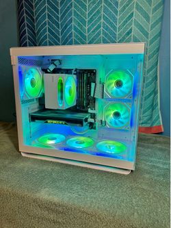 Windows 11 Pro RTX Gaming Computer - 1.5TB, Ryzen 5 5500, 16GB Ram, White/RGB