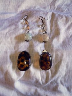 Women's double set acrylic fashion earrings