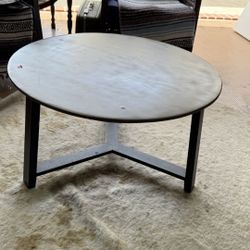 Light concrete and wood, outdoor coffee Table