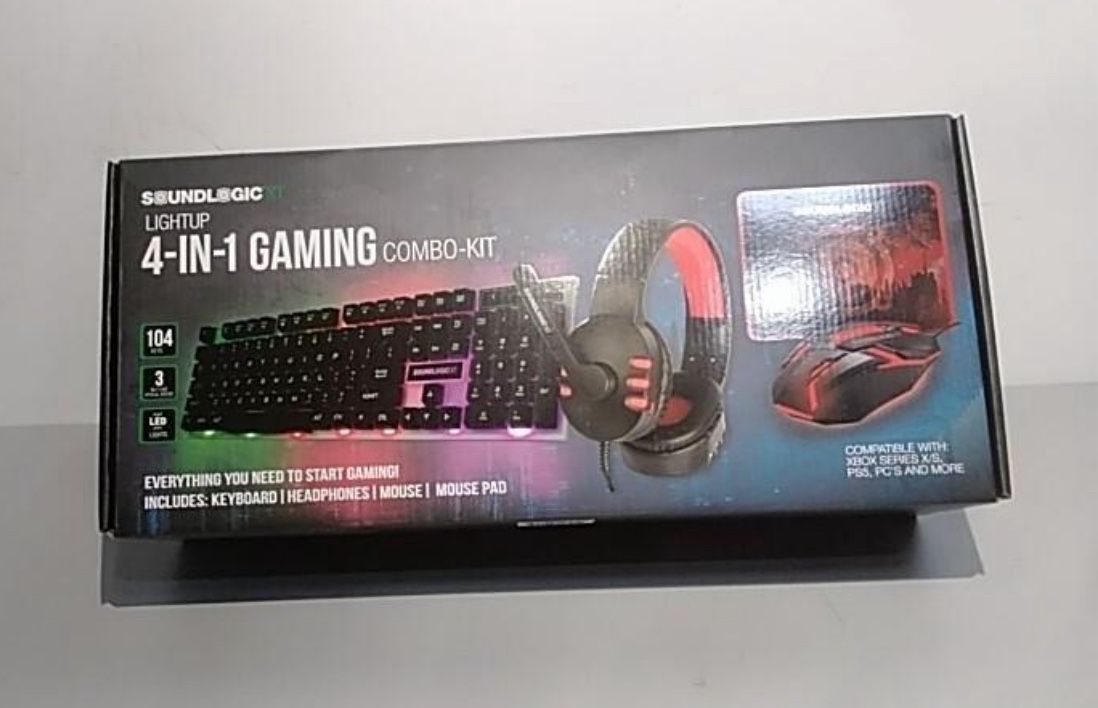 NEW SOUNDLOGIC GAMING KEYBOARD MOUSE AND HEADSET COMBO