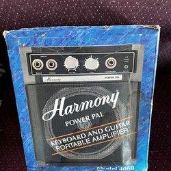 Harmony, Portable Amp Used With Microphone For Pa Keyboard And Guitars