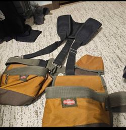 Bucket Boss Handyman’s Tool belt with 2 suspenders and extras