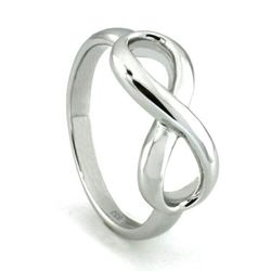 925 Genuine Sterling Silver Infinity Ring