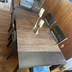 Draining Table With 6 Chairs 