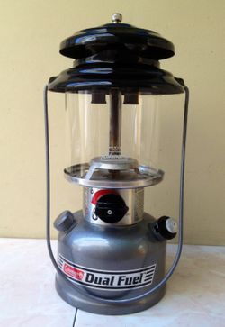 VINTAGE COLEMAN DOUBLE MANTEL CAMP LANTERN
