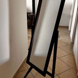 Full-Length Standing Wooden Mirror