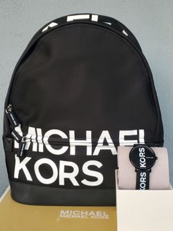 New Michael Kors Large Backpack & Matching Watch