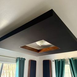 Acoustic Ceiling Panel w/ Walnut In-lay
