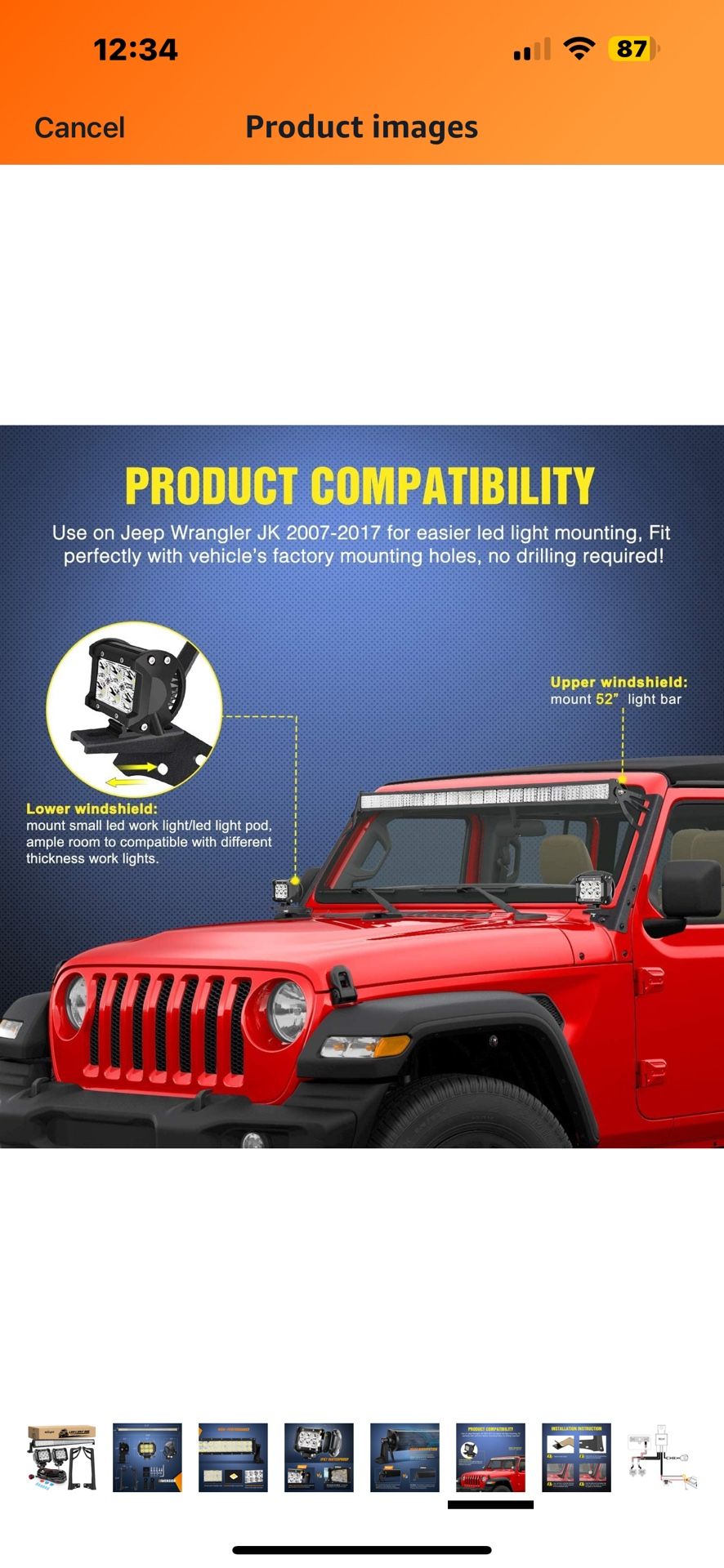 52” LED LIGHT-BAR FOR JEEP WRANGLER