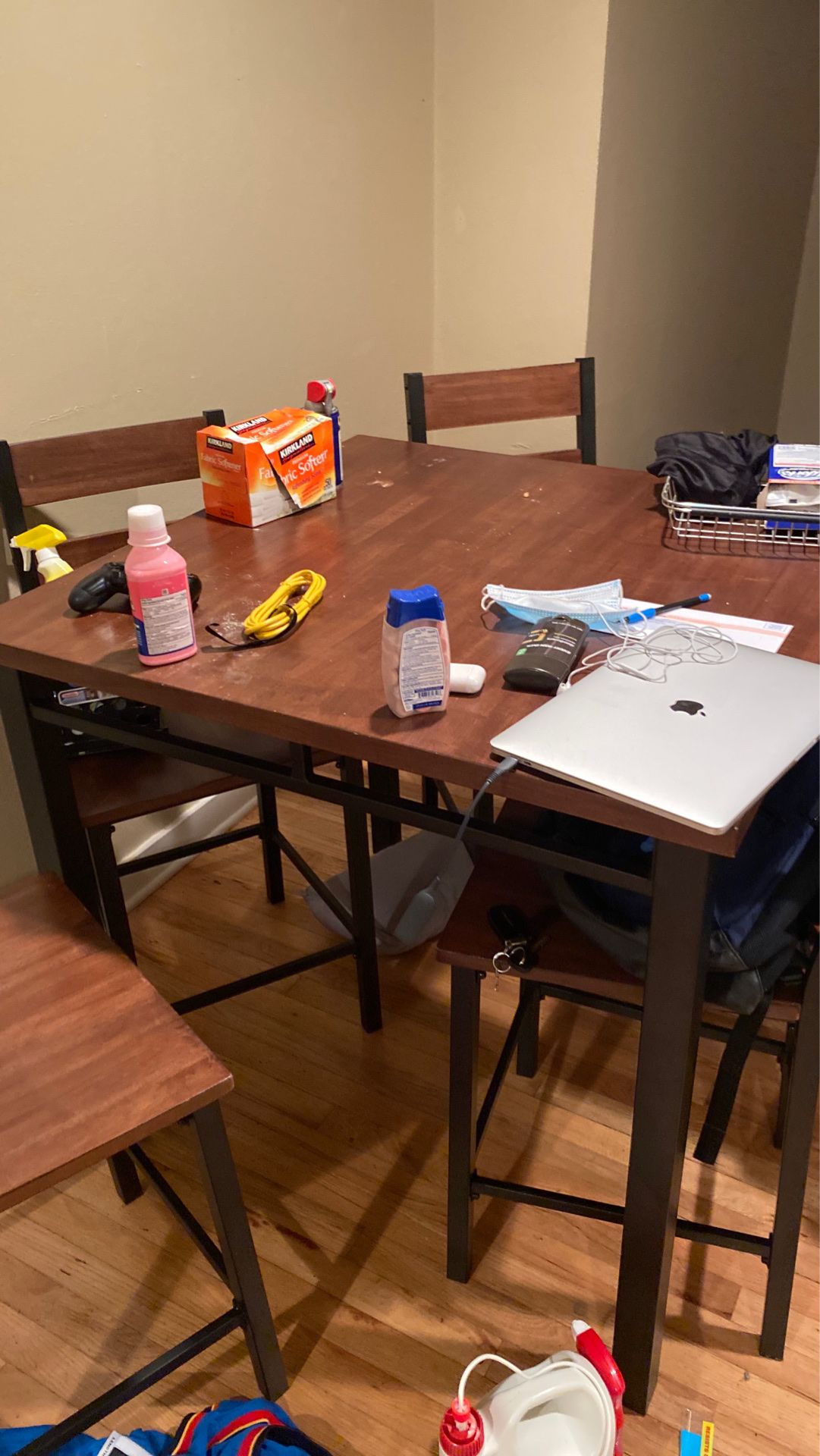 Wooden table and chairs