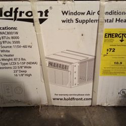 (NEW) Koldfront Window Air Conditioner 8000BTU w/ Heater