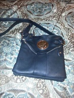 Black mk cross shoulder bag