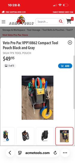 Veto compact tool pouch