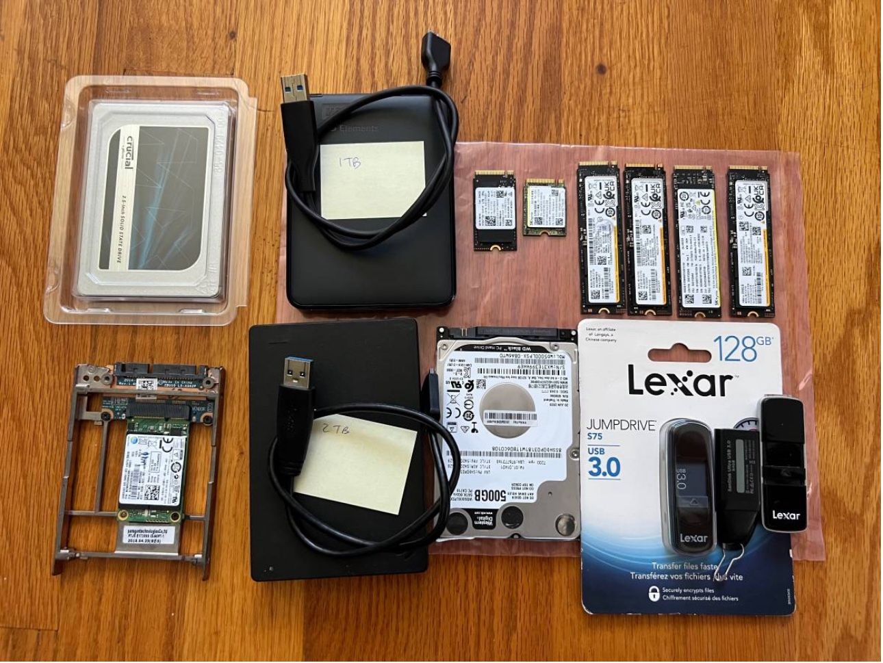 NVME M.2 mini SATA HDD 256GB 500GB 1TB 2TB SSD HDD Hard Drive - Thumb Drive External Hard Drive 32Gb 64Gb 128Gb for Laptop & Desktop- Please Read