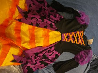Child small witch costume lights up