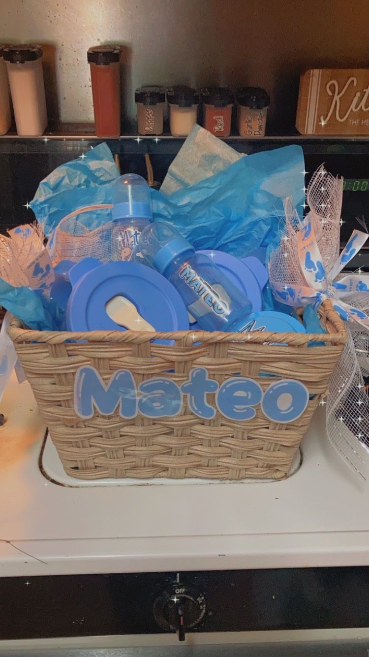 “It’s A Boy” Tupperware Basket